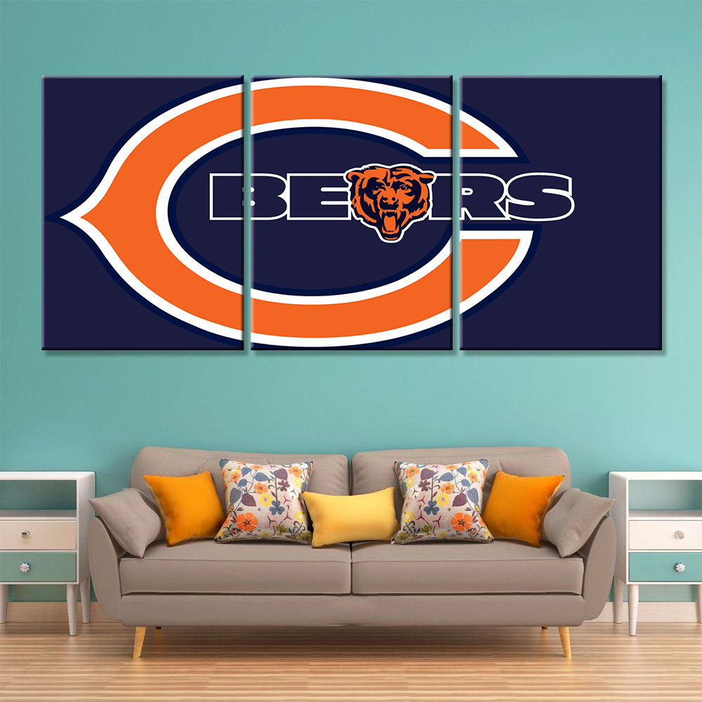 American Football Wall Art - AF5136 - Chicago Bears - American Football Poster - American Football Canvas