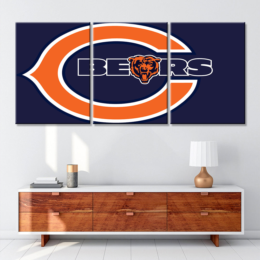 American Football Wall Art - AF5136 - Chicago Bears - American Football Poster - American Football Canvas