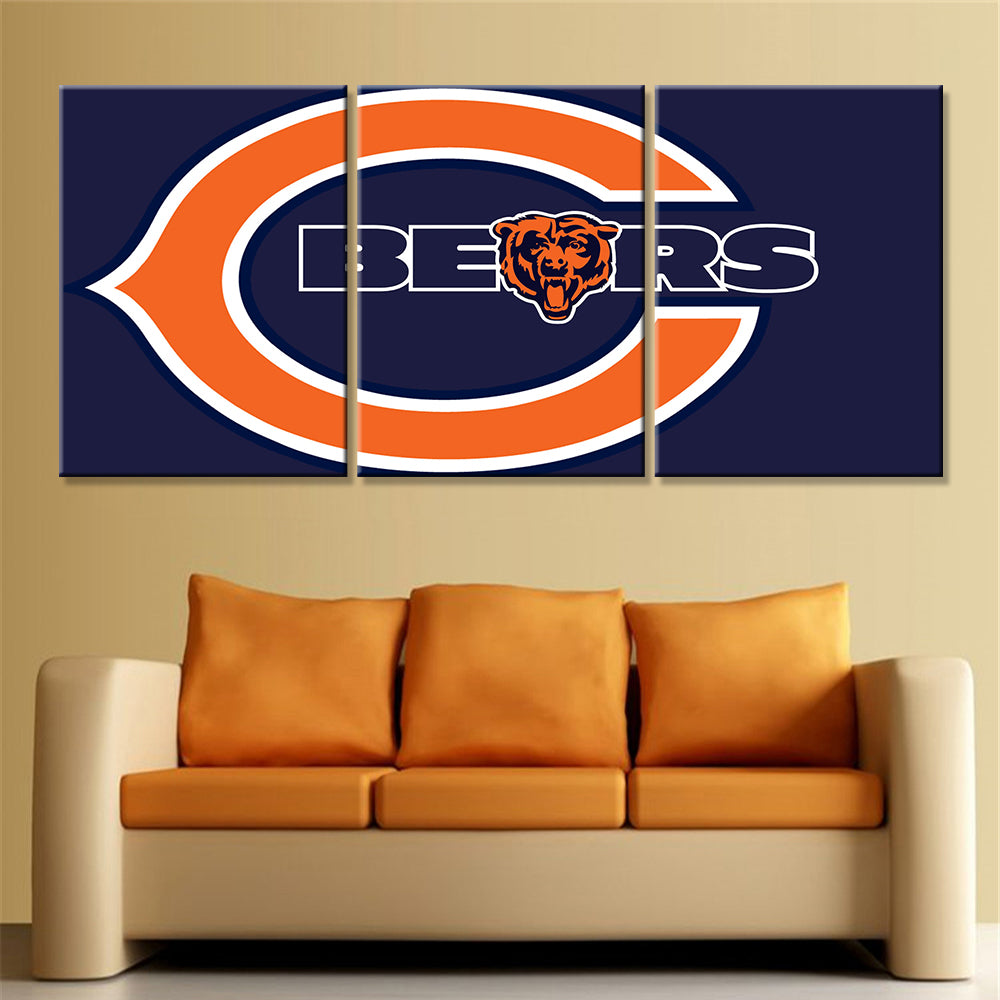 American Football Wall Art - AF5136 - Chicago Bears - American Football Poster - American Football Canvas