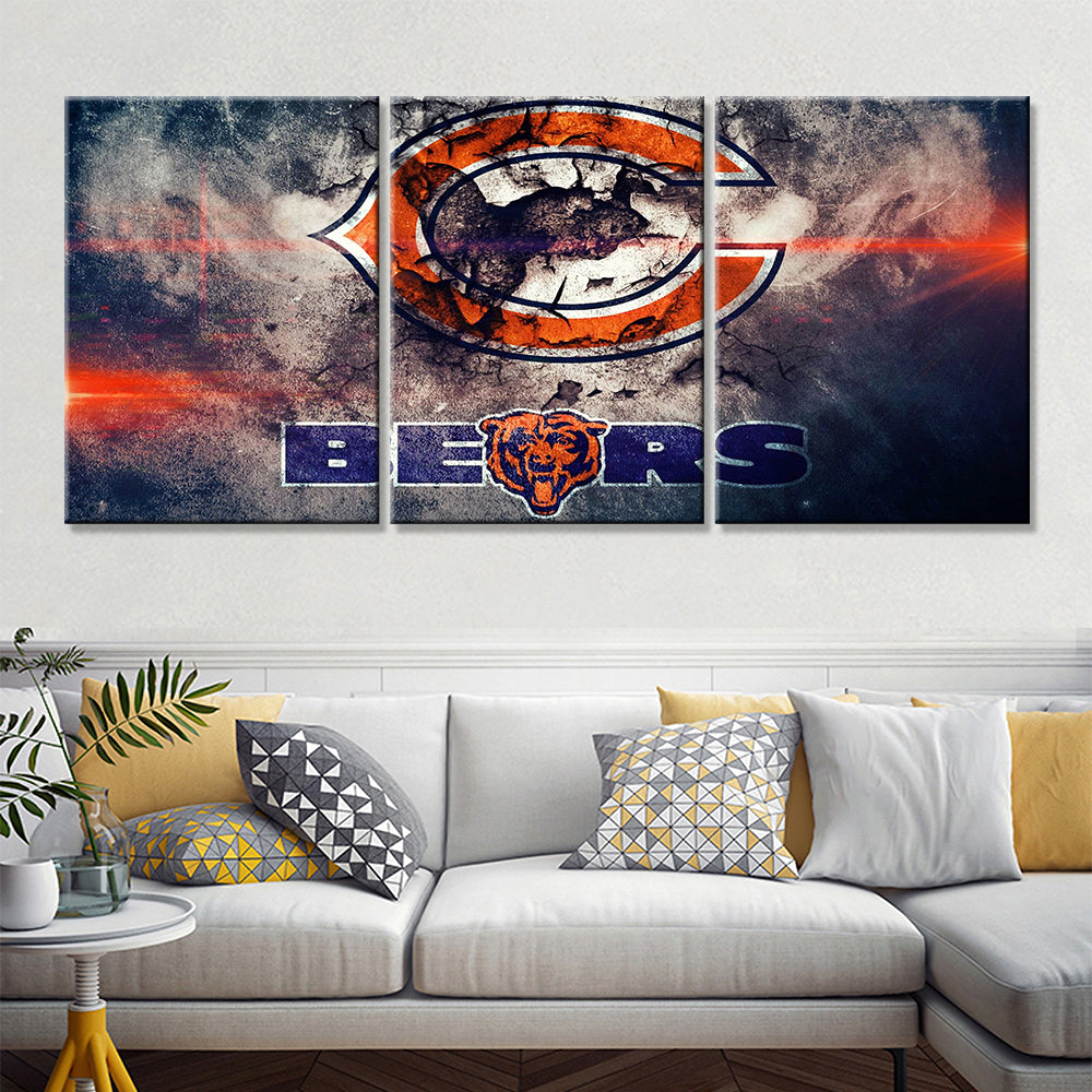 American Football Wall Art - AF5137 - Chicago Bears - American Football Poster - American Football Canvas