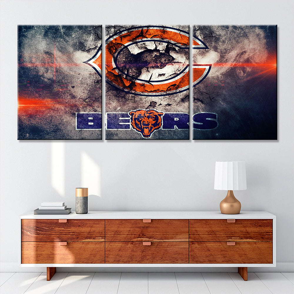 American Football Wall Art - AF5137 - Chicago Bears - American Football Poster - American Football Canvas