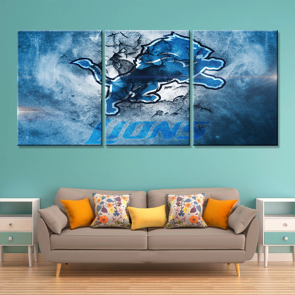American Football Wall Art - AF5143 - Detroit Lions - American Football Poster - American Football Canvas