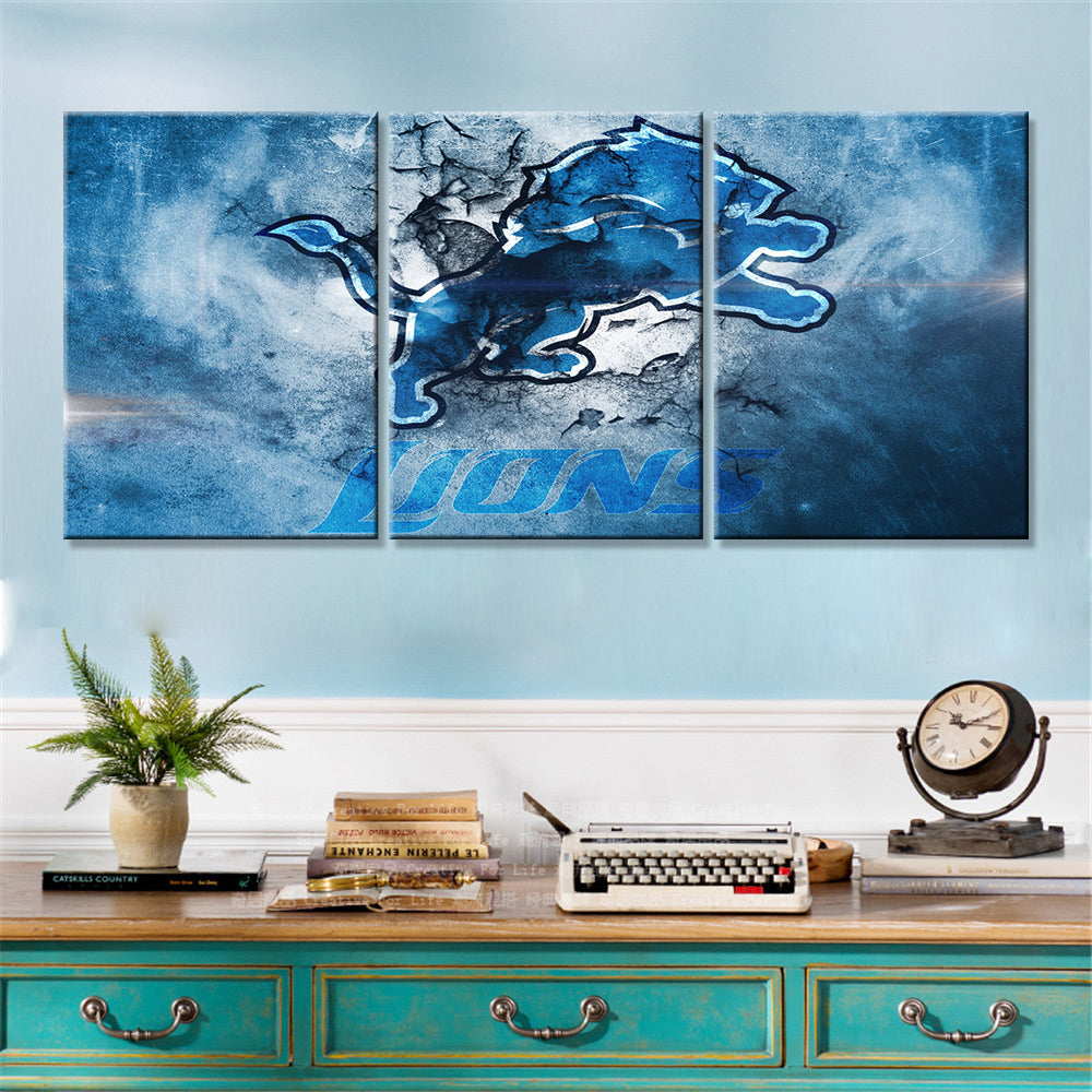 American Football Wall Art - AF5143 - Detroit Lions - American Football Poster - American Football Canvas