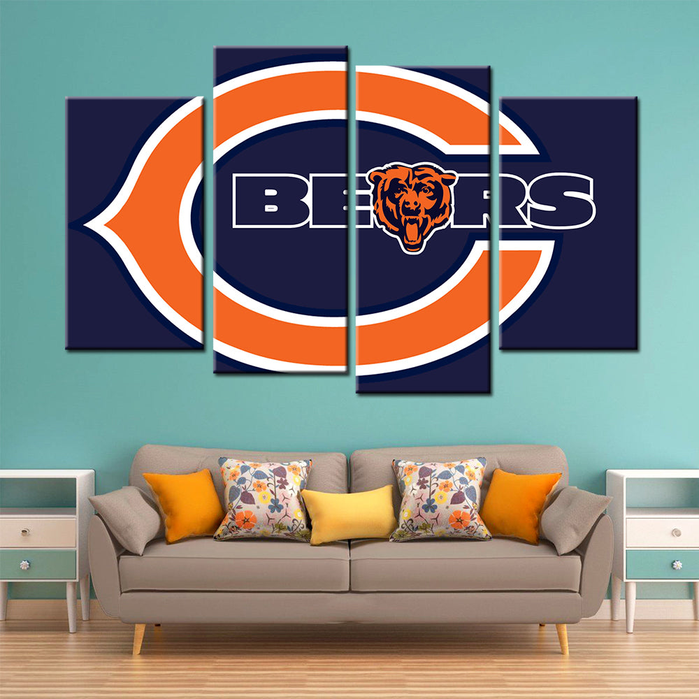 American Football Wall Art - AF5136 - Chicago Bears - American Football Poster - American Football Canvas