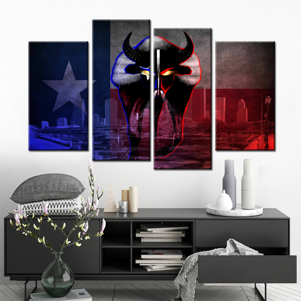 American Football Wall Art - AF5147 - Houston Texans - American Football Poster - American Football Canvas