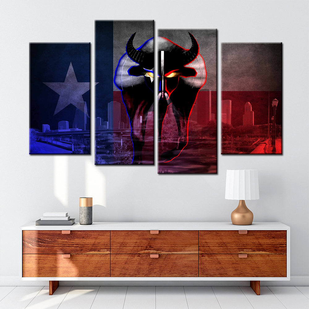 American Football Wall Art - AF5147 - Houston Texans - American Football Poster - American Football Canvas