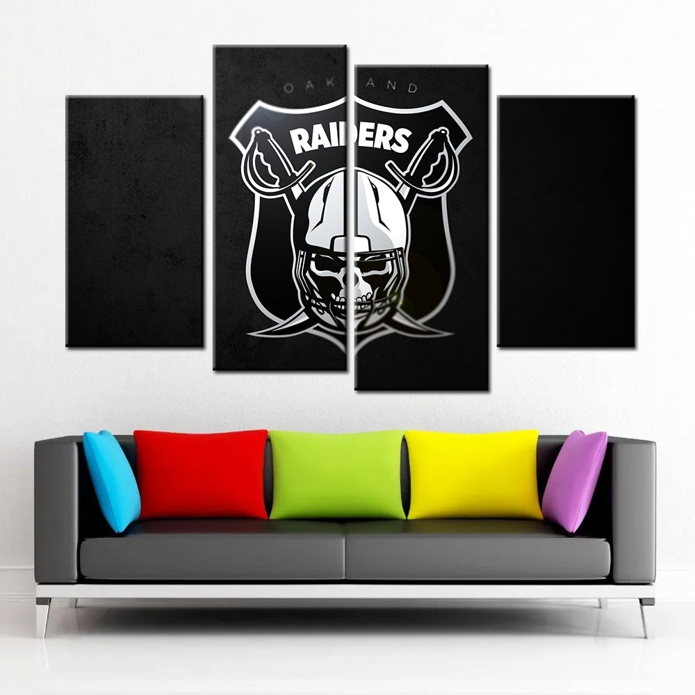 American Football Wall Art - AF5154 - Oakland Raiders - American Football Poster - American Football Canvas