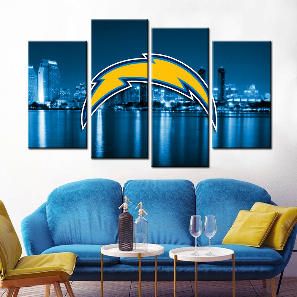 American Football Wall Art - AF5156 - San Diego Chargers - American Football Poster - American Football Canvas