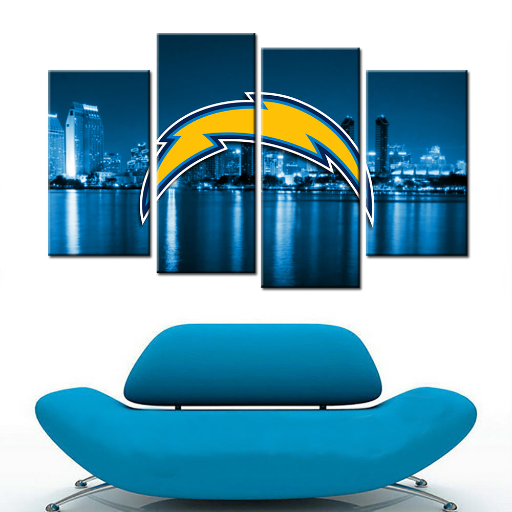 American Football Wall Art - AF5156 - San Diego Chargers - American Football Poster - American Football Canvas