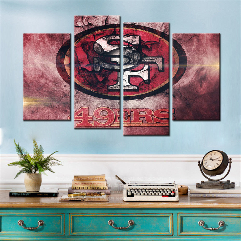 American Football Wall Art - AF5158 - San Francisco 49ers - American Football Poster - American Football Canvas