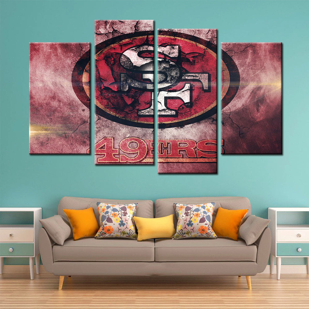 American Football Wall Art - AF5158 - San Francisco 49ers - American Football Poster - American Football Canvas