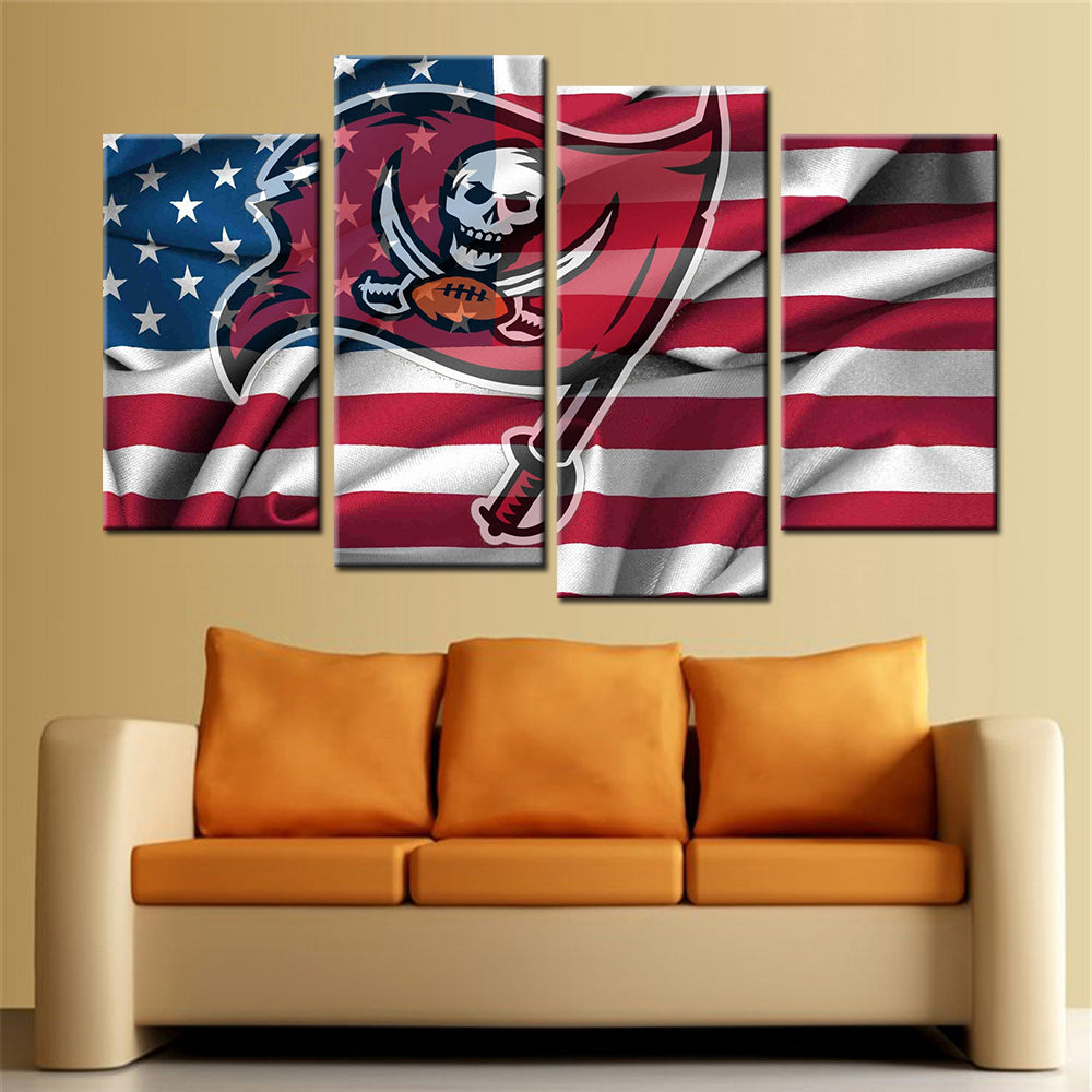 American Football Wall Art - AF5161 - Tampa Bay Buccaneers - American Football Poster - American Football Canvas