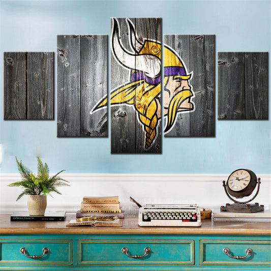 American Football Canvas Wall Art - AF5093 - Minnesota Vikings - NFL Teams