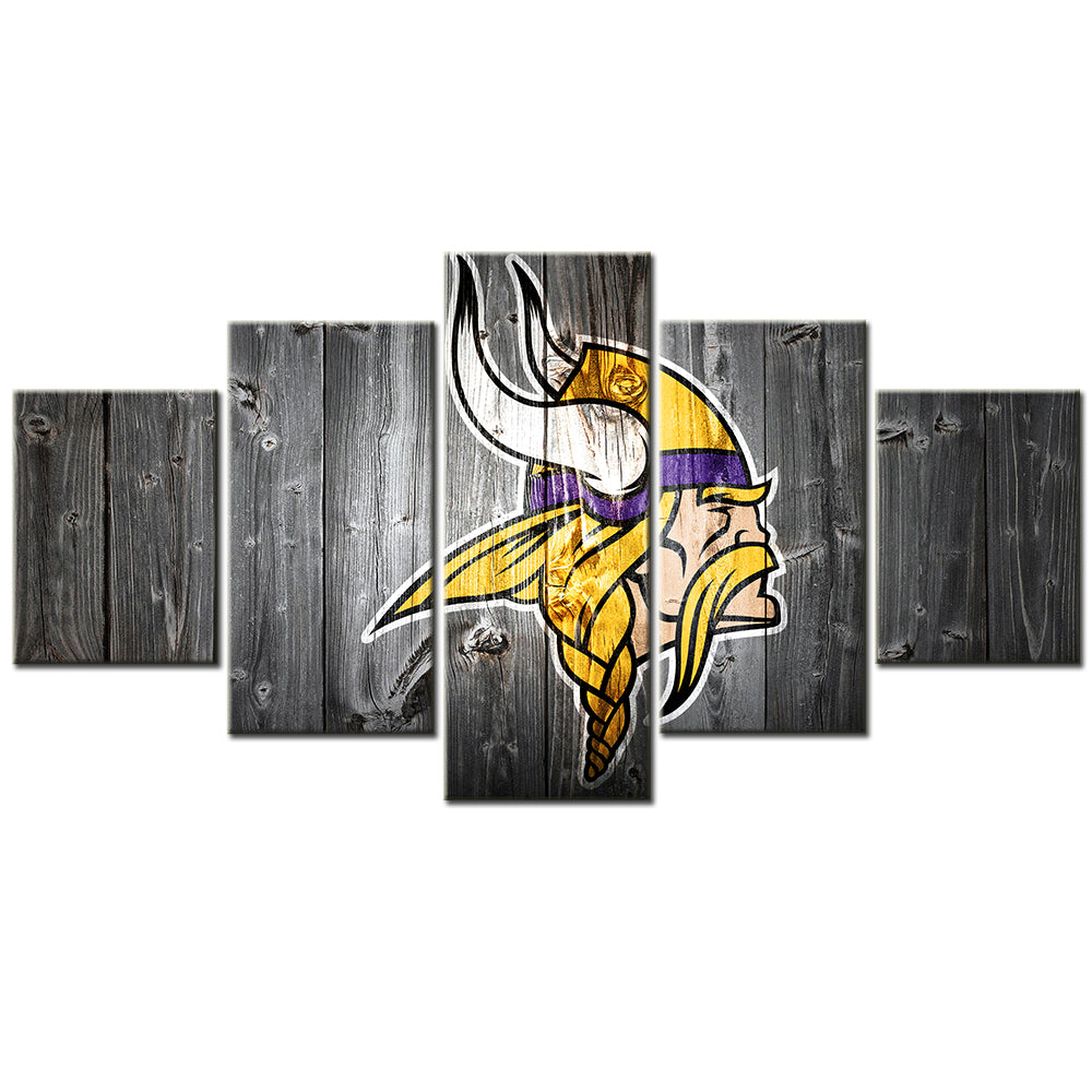 American Football - 5 Pieces Wall Art - AF5093 - Minnesota Vikings - American Football Poster - American Football Canvas