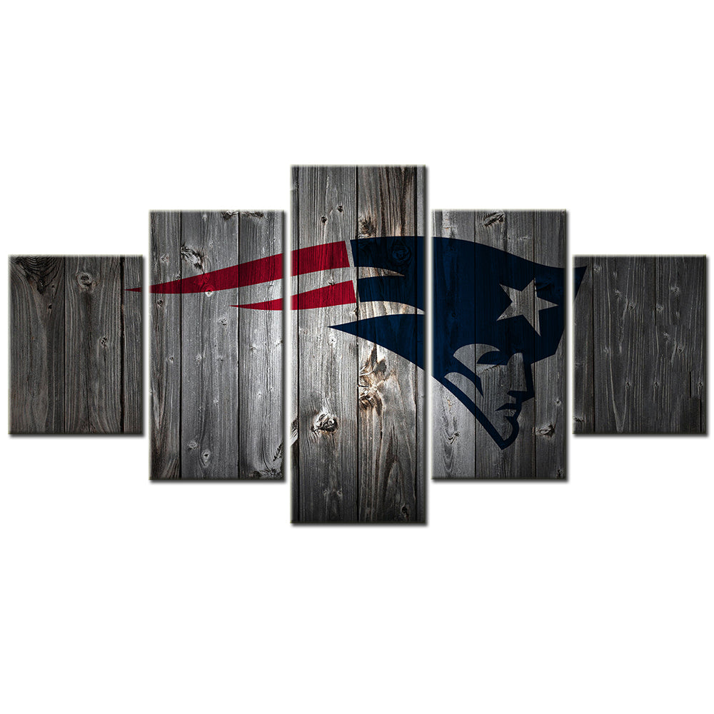 American Football - 5 Pieces Wall Art - AF5094 - New England Patriots - American Football Poster - American Football Canvas