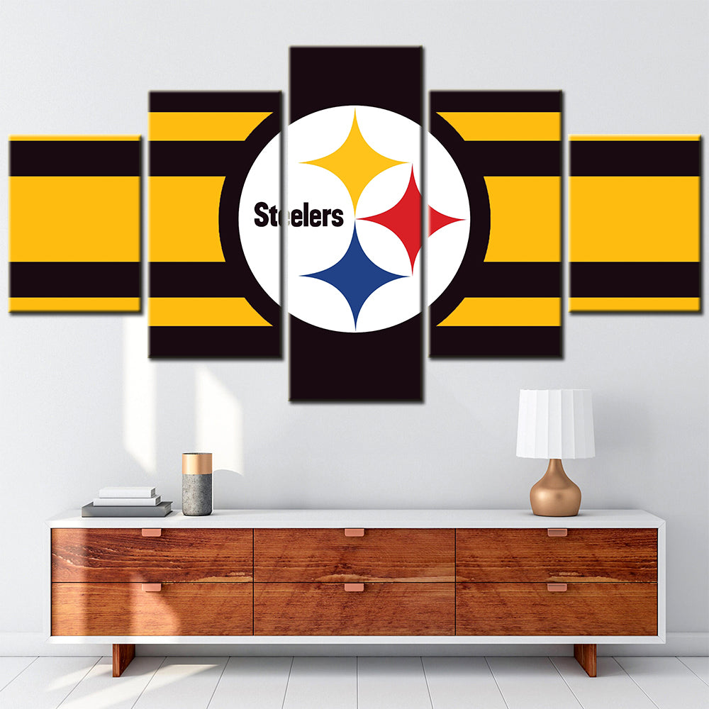 American Football - 5 Pieces Wall Art - AF5102 - Pittsburgh Steelers - American Football Poster - American Football Canvas