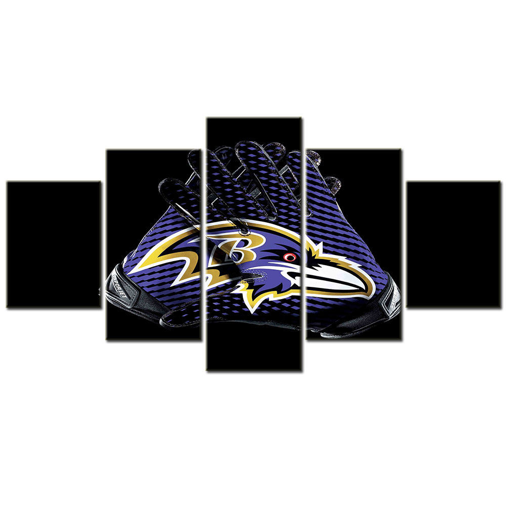 American Football - 5 Pieces Wall Art - AF5104 - Baltimore Ravens - American Football Poster - American Football Canvas