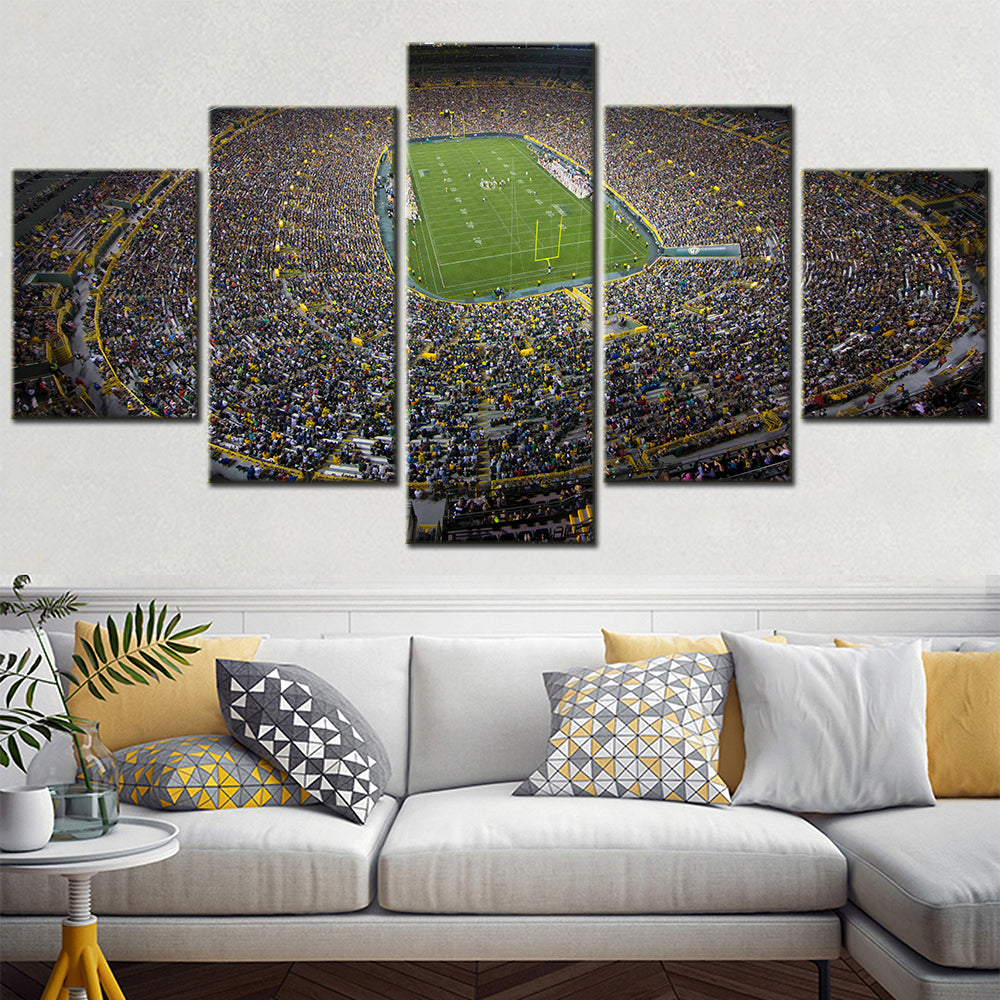 American Football - 5 Pieces Wall Art - AF5111 - Kinnick Stadium - Iowa Hawkeyes Stadium - American Football Poster - American Football Canvas