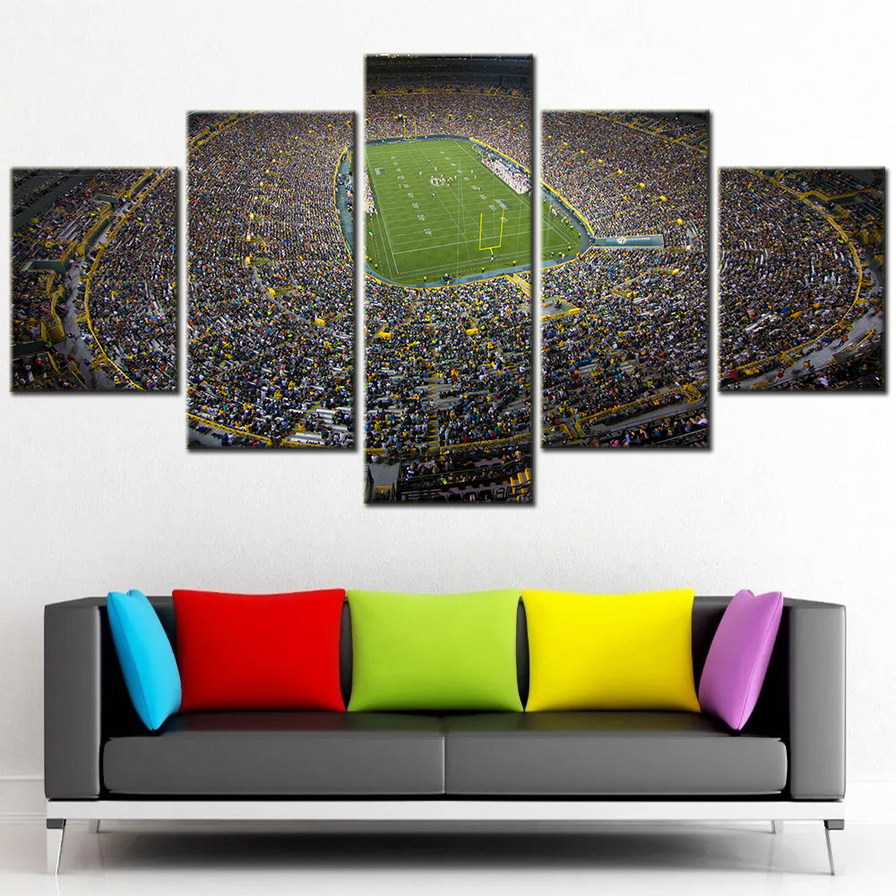 American Football - 5 Pieces Wall Art - AF5111 - Kinnick Stadium - Iowa Hawkeyes Stadium - American Football Poster - American Football Canvas