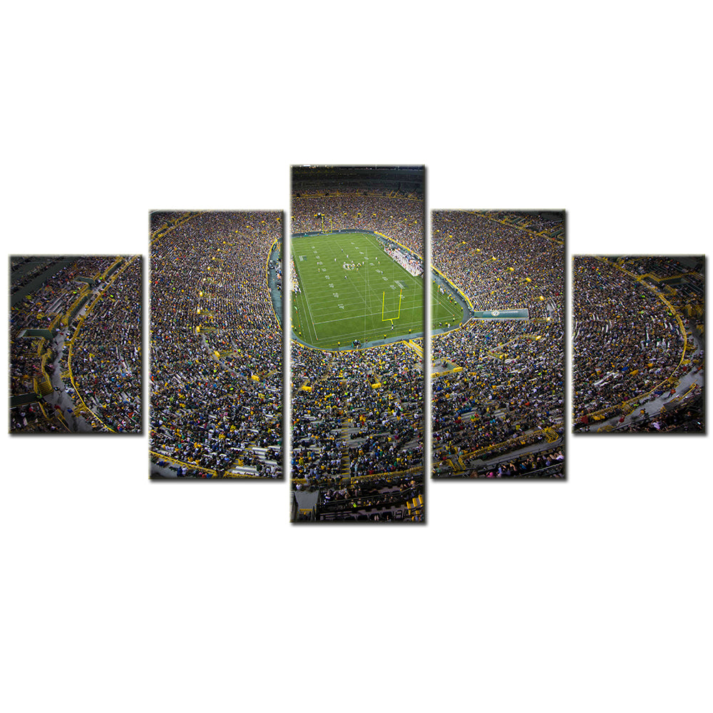 American Football - 5 Pieces Wall Art - AF5111 - Kinnick Stadium - Iowa Hawkeyes Stadium - American Football Poster - American Football Canvas