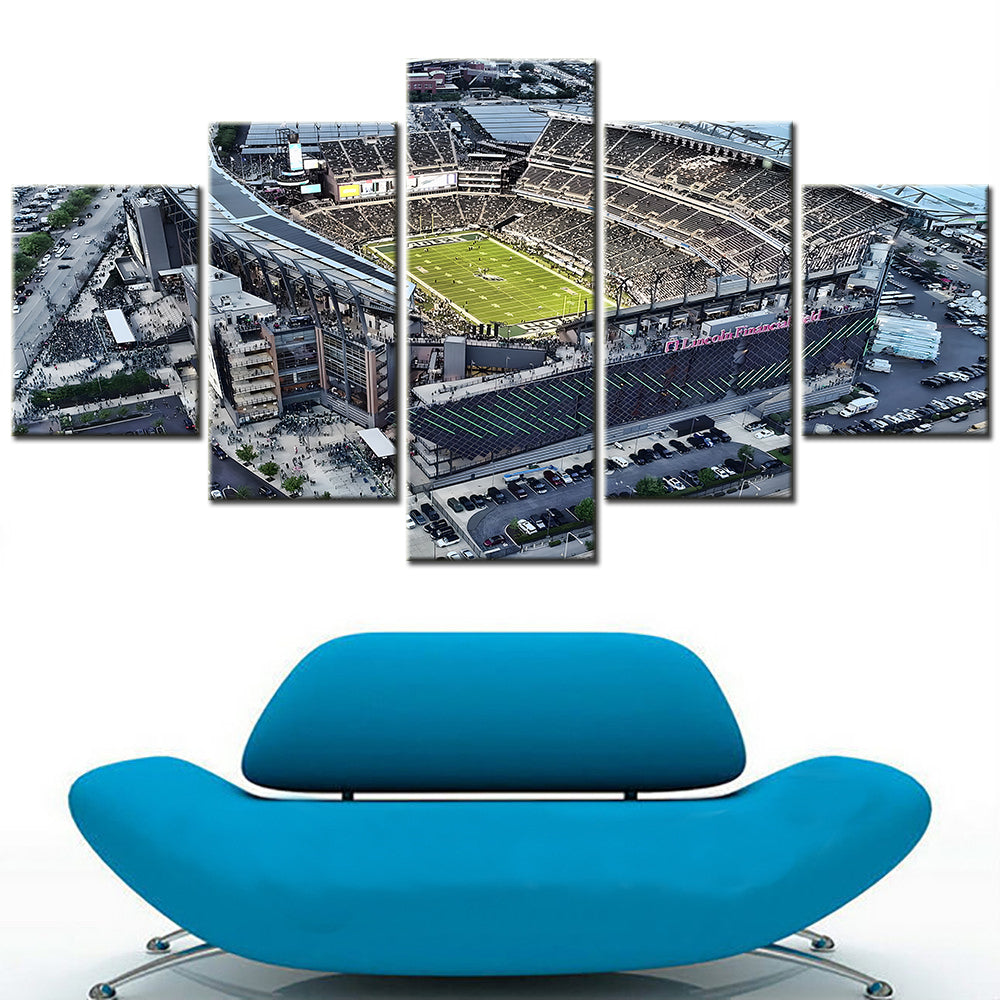 American Football - 5 Pieces Wall Art - AF5113 - Lincoln Financial Field - Philadelphia Eagles - American Football Poster - American Football Canvas