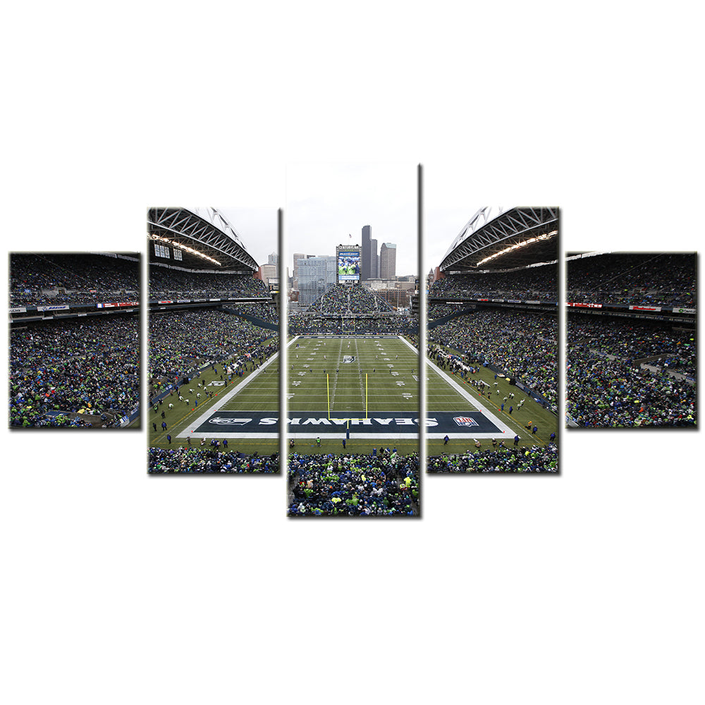 American Football - 5 Pieces Wall Art - AF5115 - Lumen Field - Seattle Seahawks - Centurylink Field Stadium - National Football League - American Football Poster - American Football Canvas