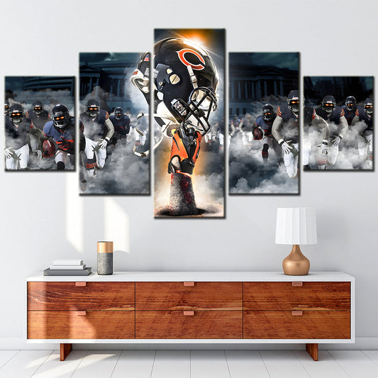 American Football Canvas Wall Art - AF5124 - Chicago Bears - NFL Teams