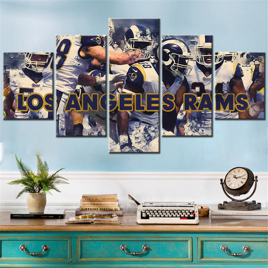 American Football Canvas Wall Art - AF5126 - Los Angeles Rams Team 1 Sport - NFL Teams