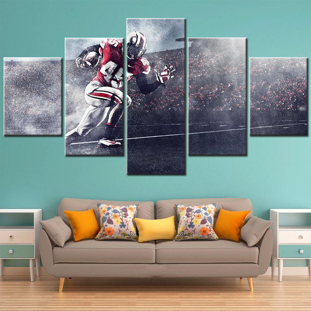 American Football - 5 Pieces Wall Art - AF5127 - Ohio State Super Player Sport - American Football Poster - American Football Canvas