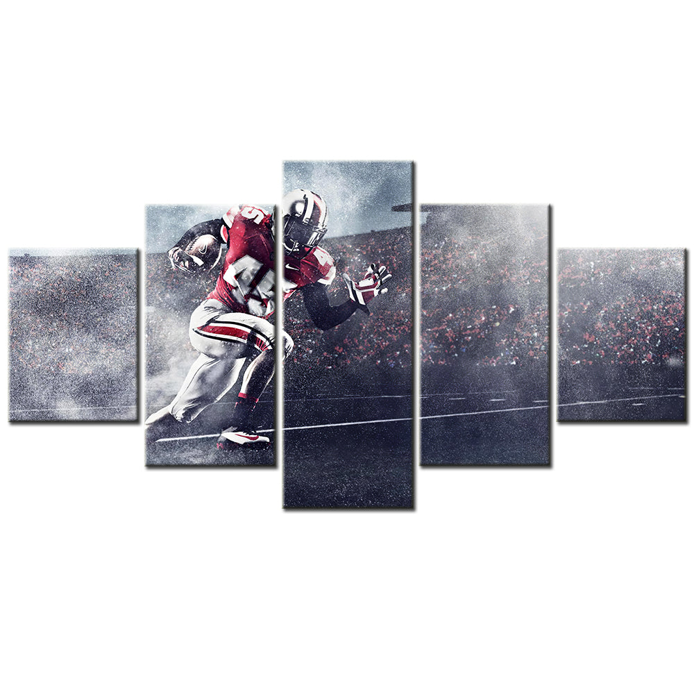 American Football - 5 Pieces Wall Art - AF5127 - Ohio State Super Player Sport - American Football Poster - American Football Canvas