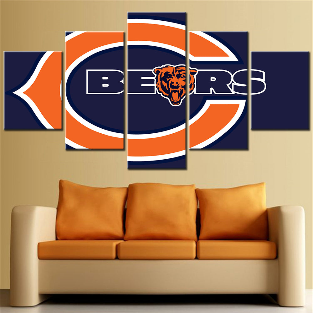 American Football Wall Art - AF5136 - Chicago Bears - American Football Poster - American Football Canvas