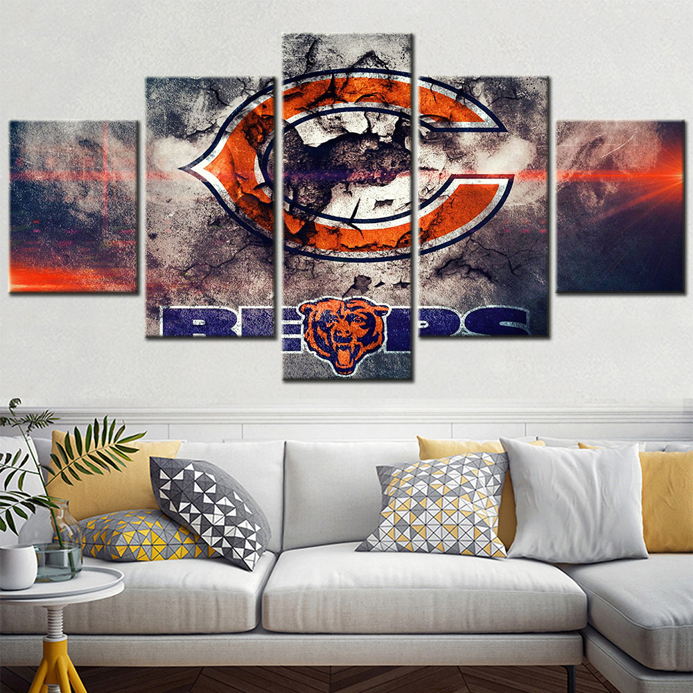 American Football Wall Art - AF5137 - Chicago Bears - American Football Poster - American Football Canvas