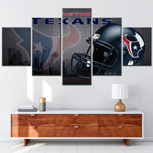American Football Canvas Wall Art - AF5146 - Houston Texans - NFL Teams