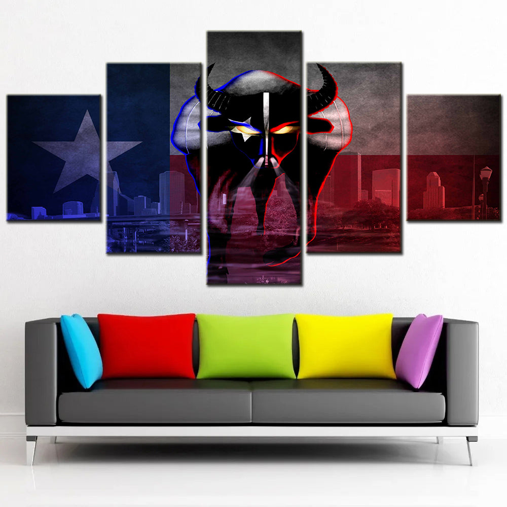 American Football Wall Art - AF5147 - Houston Texans - American Football Poster - American Football Canvas