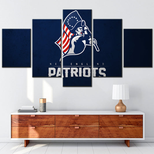 American Football Canvas Wall Art - AF5152 - New England Patriots - NFL Teams