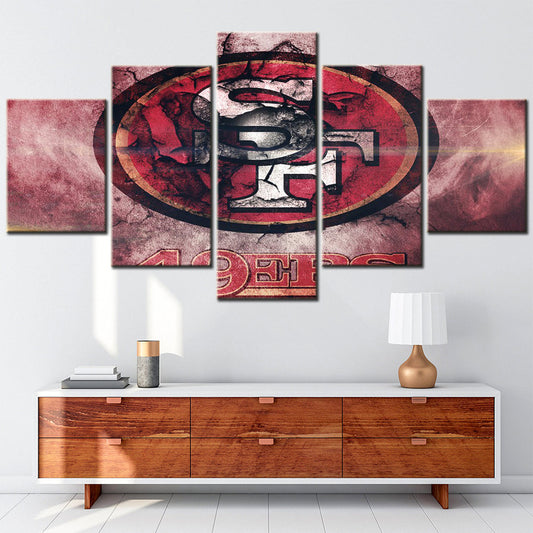 American Football Canvas Wall Art - AF5158 - San Francisco 49ers - NFL Teams