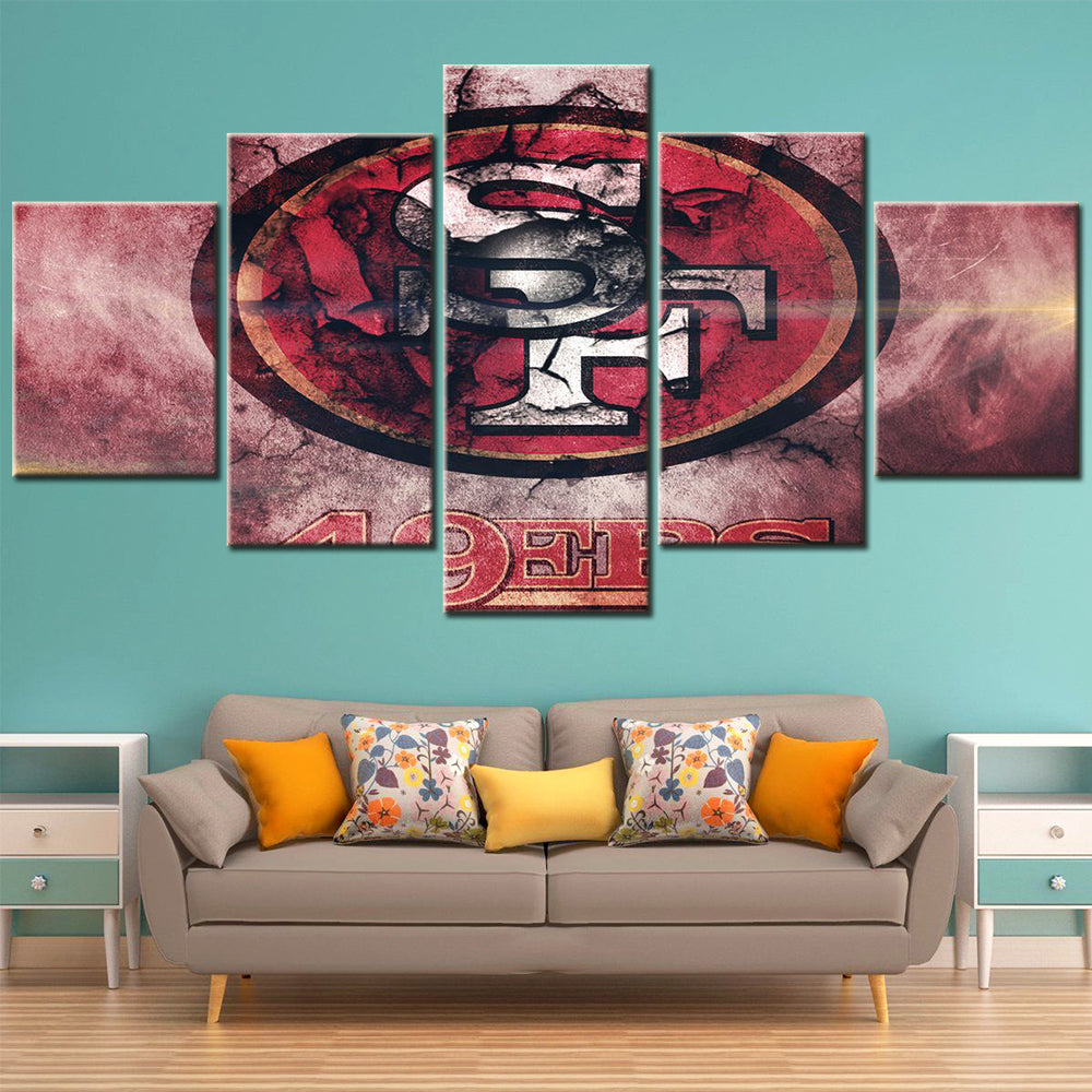 American Football Wall Art - AF5158 - San Francisco 49ers - American Football Poster - American Football Canvas