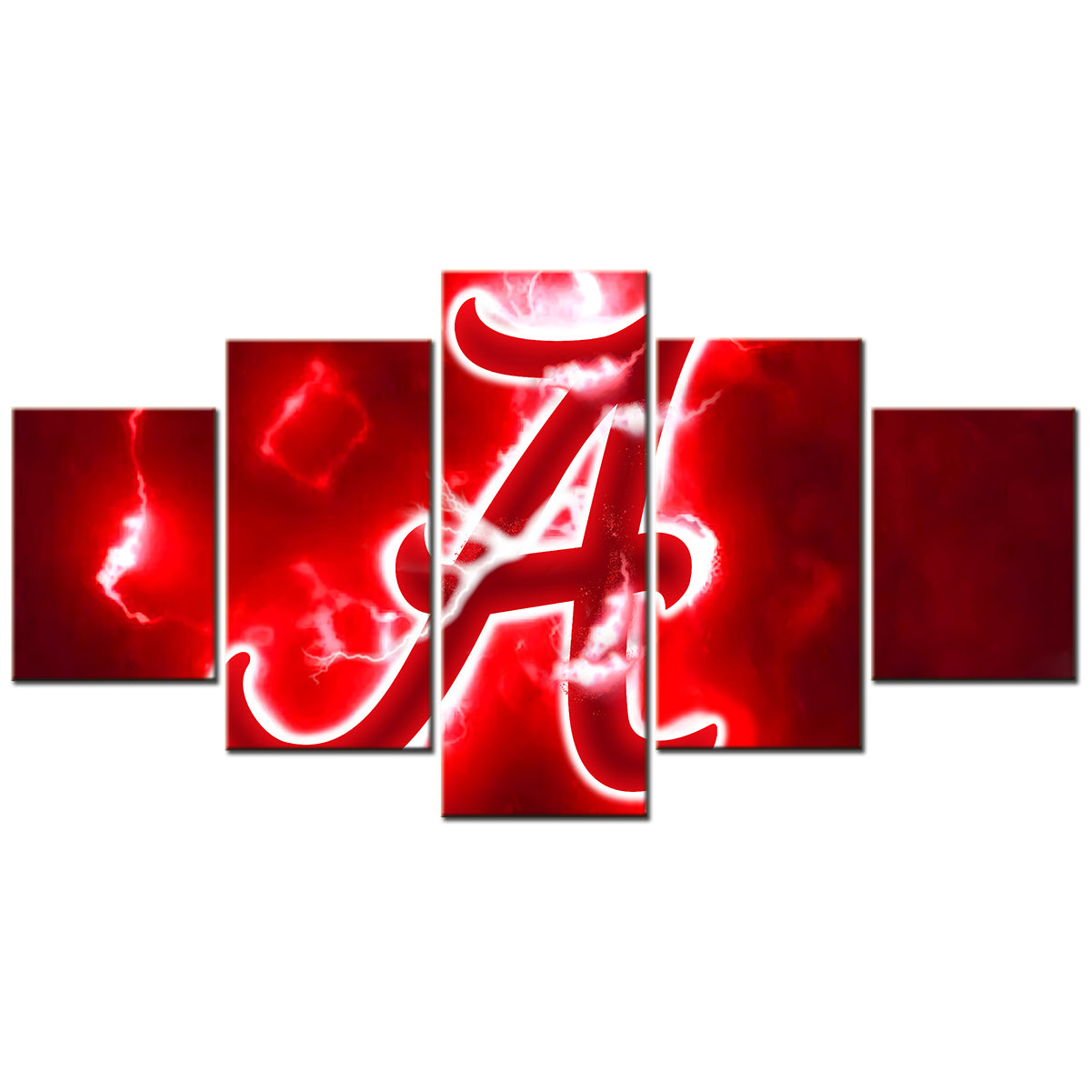 American Football - 5 Pieces Wall Art - AF5025 - Alabama Crimson Tide Football- American Football Poster - American Football Canvas