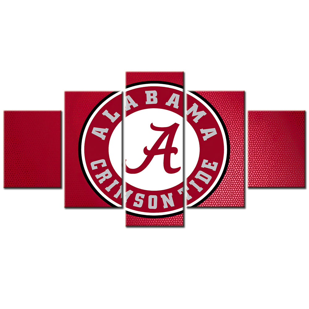 American Football - 5 Pieces Wall Art - AF5030 - Alabama Crimson Tide Football - American Football Poster - American Football Canvas