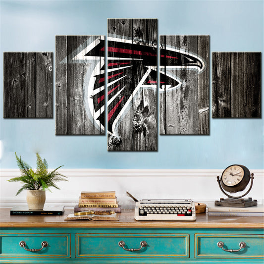 American Football - 5 Pieces Wall Art - AF5031 - Atlanta Falcons - American Football Poster - American Football Canvas