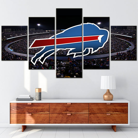 American Football - 5 Pieces Wall Art - AF5002 - Buffalo Bills - American Football Poster - American Football Canvas