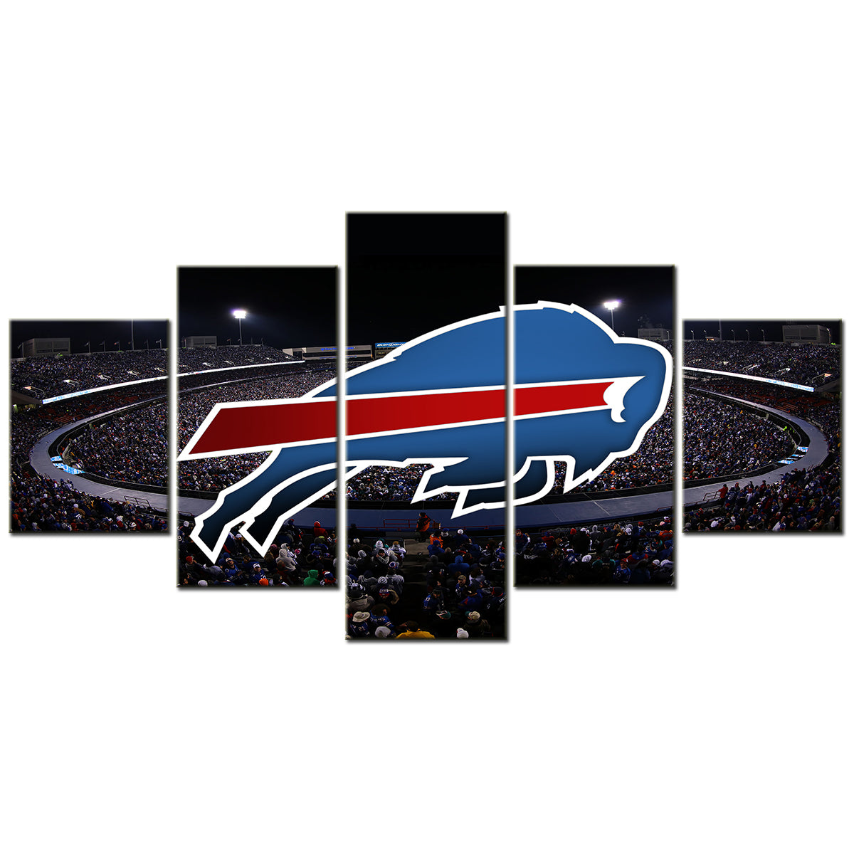 American Football - 5 Pieces Wall Art - AF5002 - Buffalo Bills - American Football Poster - American Football Canvas