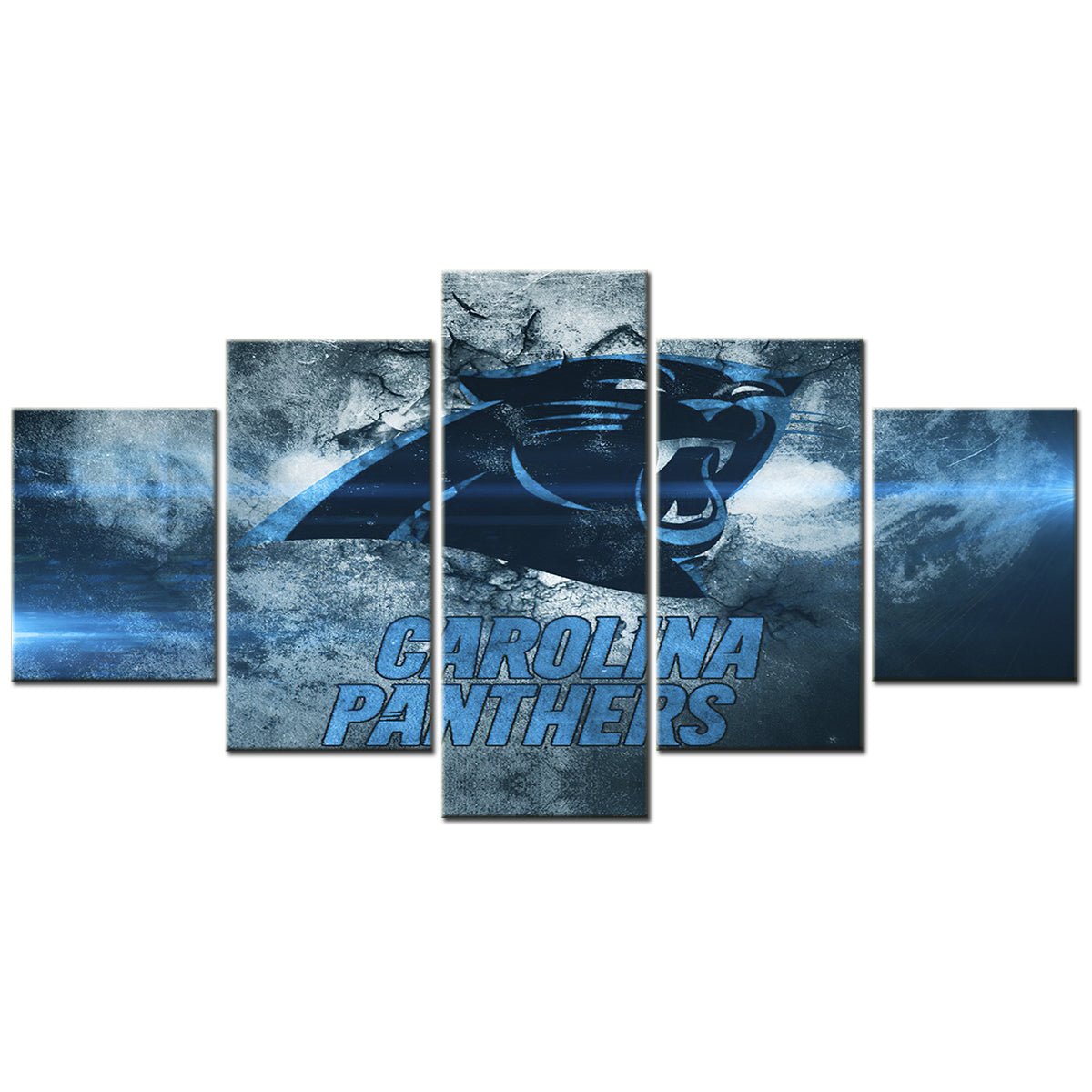 American Football - 5 Pieces Wall Art - AF5003 - Carolina Panthers Sports - American Football Poster - American Football Canvas