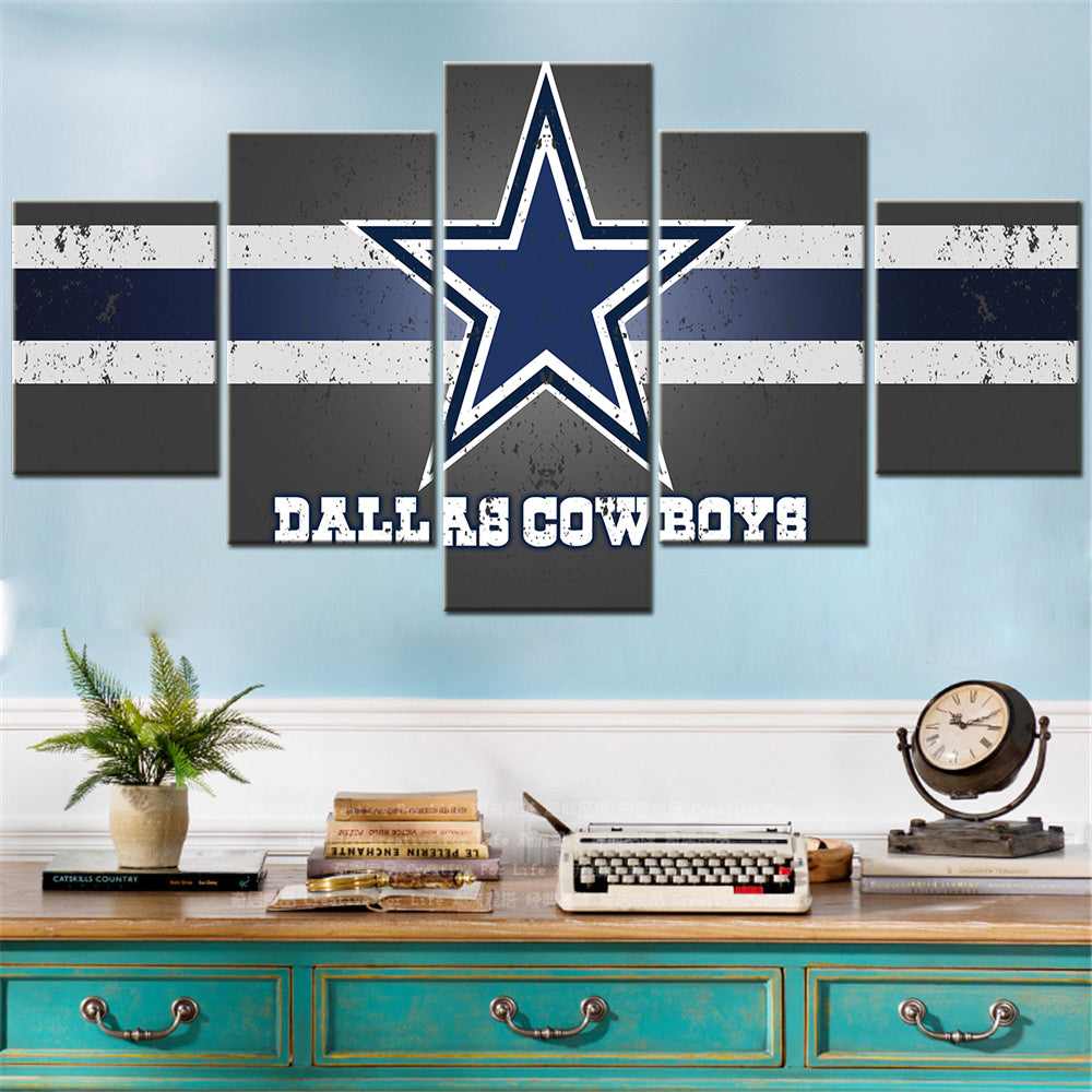 American Football - 5 Pieces Wall Art - AF5004 - Dallas Cowboys - American Football Poster - American Football Canvas