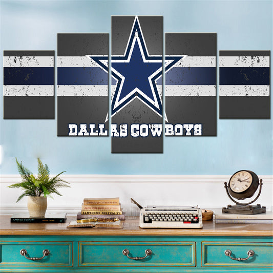 American Football - 5 Pieces Wall Art - AF5004 - Dallas Cowboys - American Football Poster - American Football Canvas