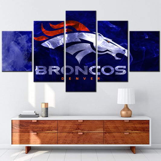 American Football - 5 Pieces Wall Art - AF5006 - Denver Broncos - American Football Poster - American Football Canvas