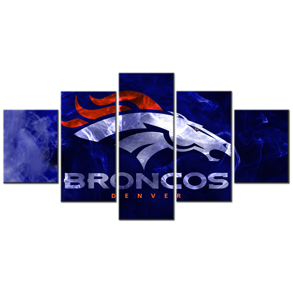 American Football - 5 Pieces Wall Art - AF5006 - Denver Broncos - American Football Poster - American Football Canvas