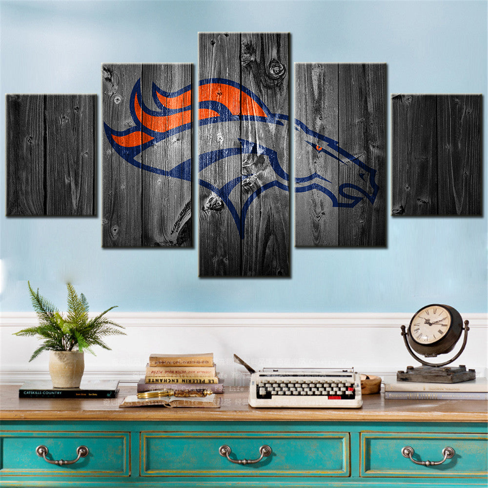 American Football - 5 Pieces Wall Art - AF5052 - Denver Broncos NFL - American Football Poster - American Football Canvas