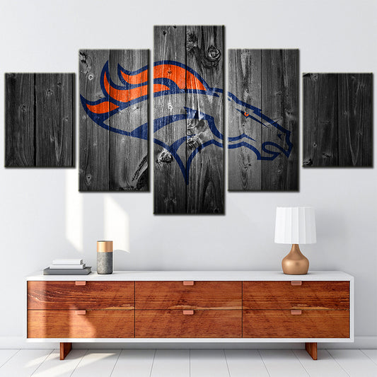 American Football - 5 Pieces Wall Art - AF5052 - Denver Broncos NFL - American Football Poster - American Football Canvas
