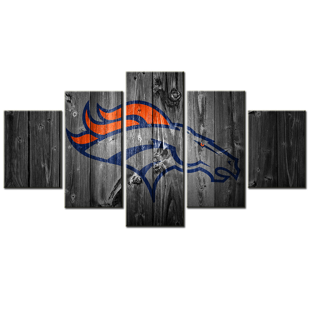 American Football - 5 Pieces Wall Art - AF5052 - Denver Broncos NFL - American Football Poster - American Football Canvas